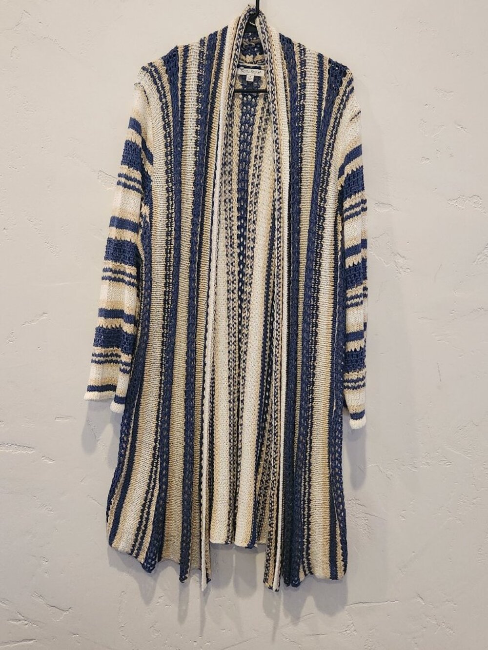 NorthStyle, knit duster cardigan, size XL